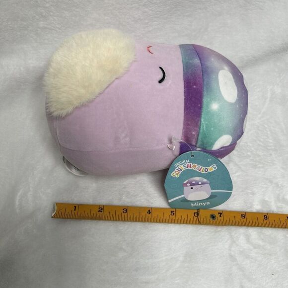 Squishmallows Minya The Galaxy Mushroom Bearded 8” With Tag Pink Purple - Picture 6 of 6